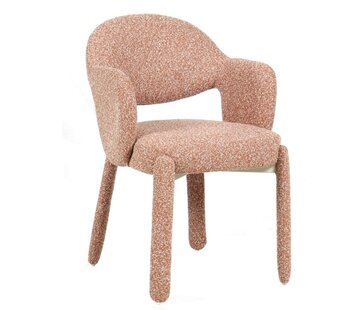 Bronx71 Stoel June bouclé terracotta