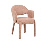 Stoel June bouclé terracotta
