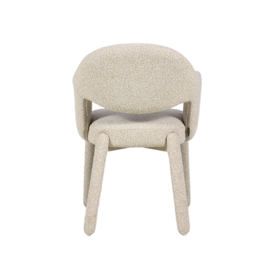 Stoel June bouclé taupe