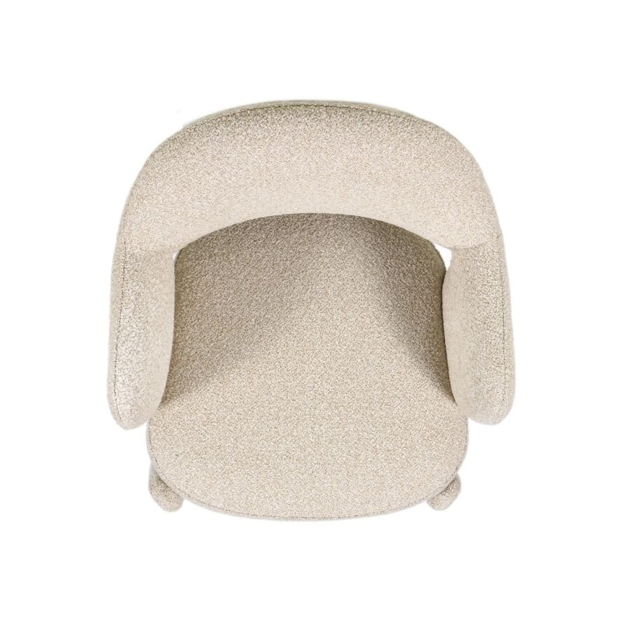 Stoel June bouclé taupe