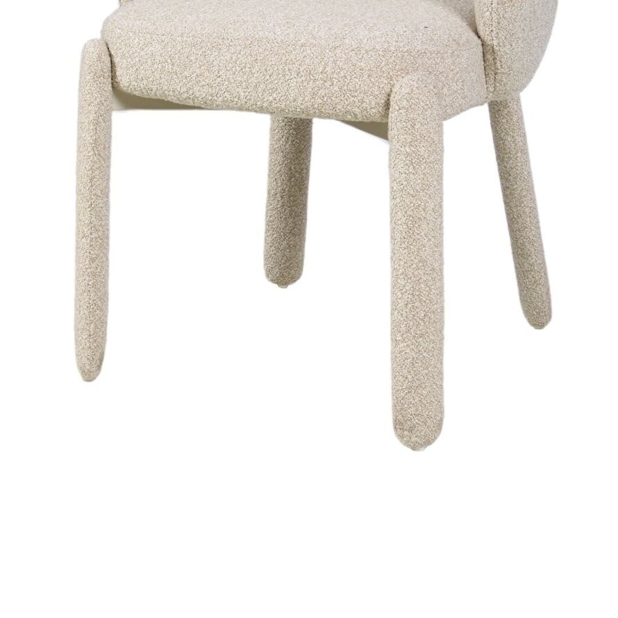 Stoel June bouclé taupe