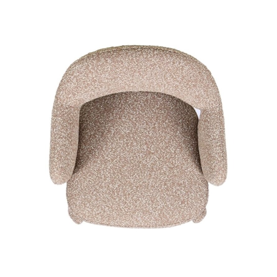 Stoel June bouclé bruin