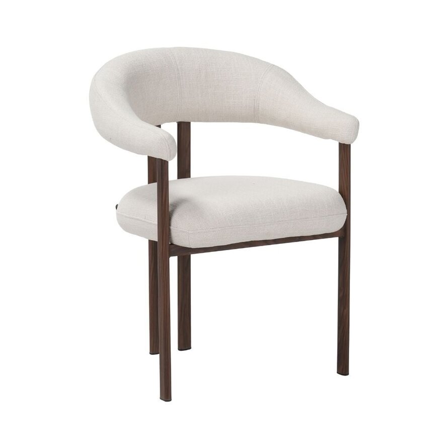 Stoel Nori linnen off white
