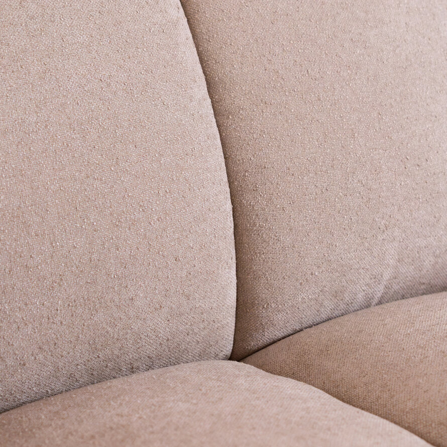 Hoekbank XL links Luca chenille beige