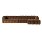 Hoekbank XL rechts Luca chenille mocha