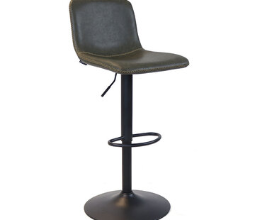Bronx71 Barkruk Texas olijfgroen leer 60-76 cm