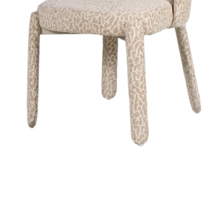 Stoel Nala leopard taupe