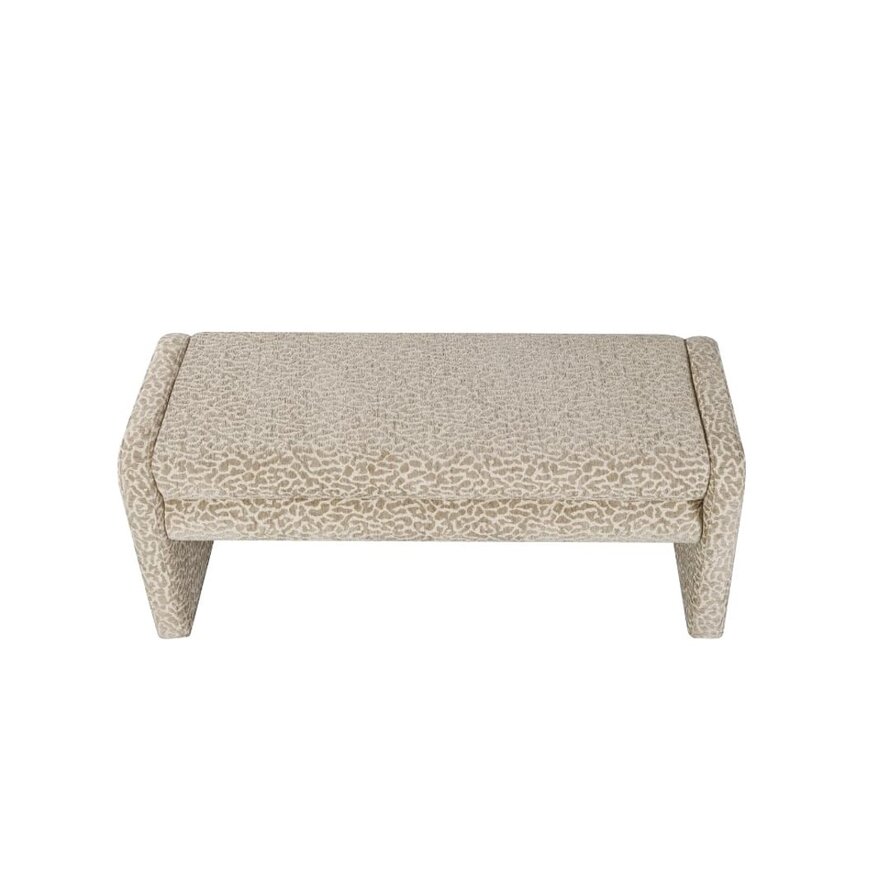 Eetkamerbank Lux leopard taupe 100 cm
