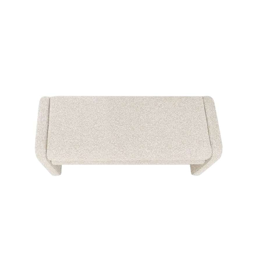 Eetkamerbank Neil bouclé taupe 100 cm