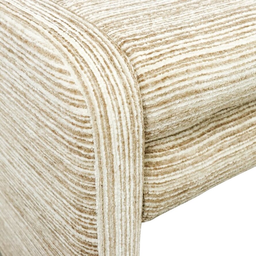 Eetkamerbank Ravi chenille beige/taupe 100 cm