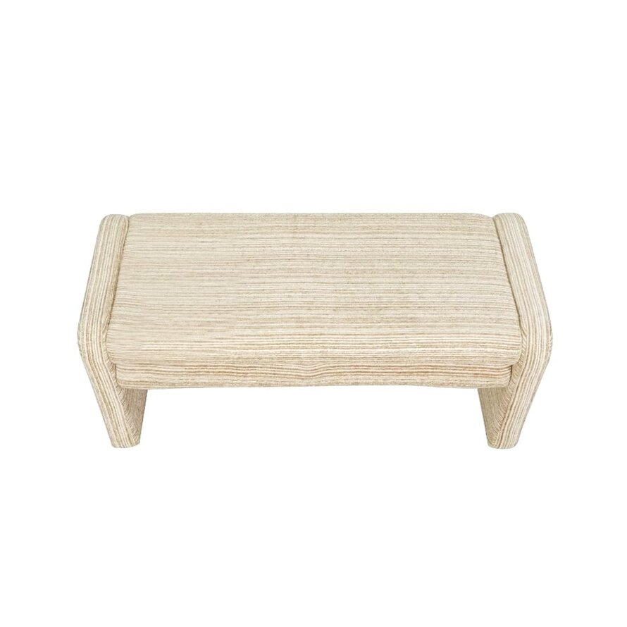 Eetkamerbank Ravi chenille beige/taupe 100 cm