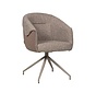 Stoel Riley bouclé bruin