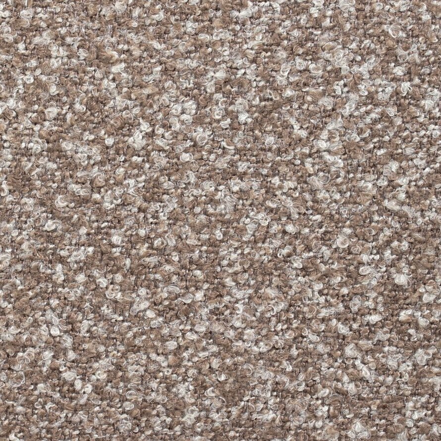 Stoel Riley bouclé bruin