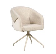Bronx71 Stoel Riley draaibaar bouclé taupe