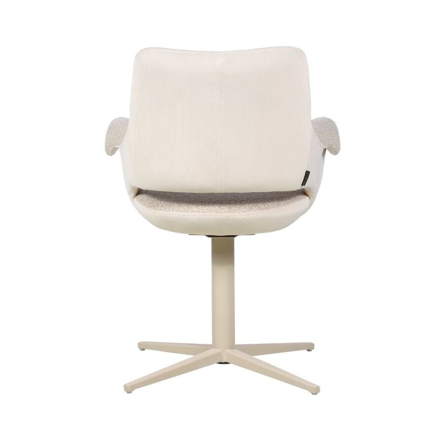 Stoel Jules draaibaar taupe bouclé