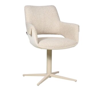Bronx71 Stoel Jules draaibaar taupe bouclé