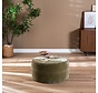 Poef Chloe rond chenille groen ø70 cm
