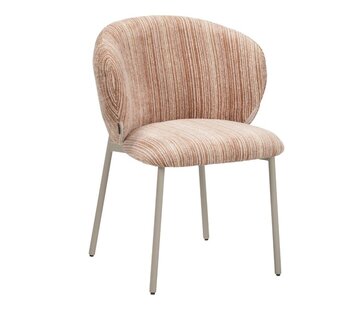 Bronx71 Stoel Milo chenille beige/pink