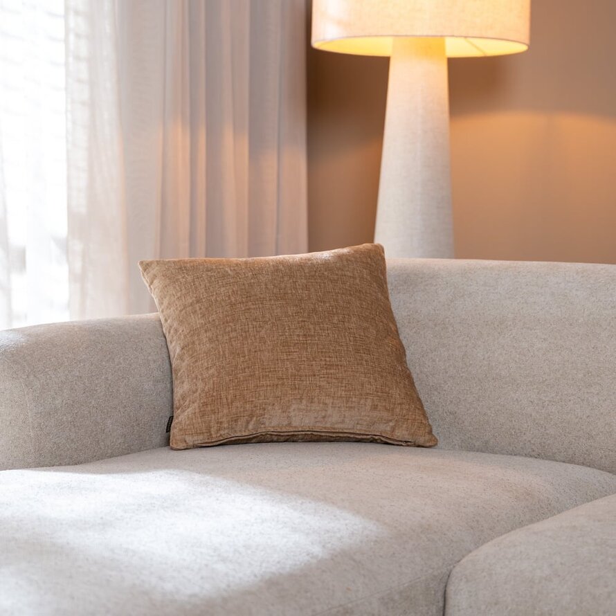 Sierkussen Evi chenille peach 45 x 45