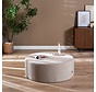 Poef Blair rond chenille beige ø100 cm