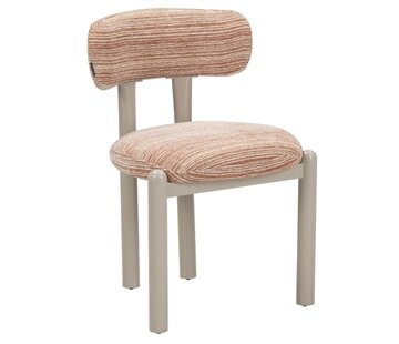 Bronx71 Stoel Bolt chenille beige/pink