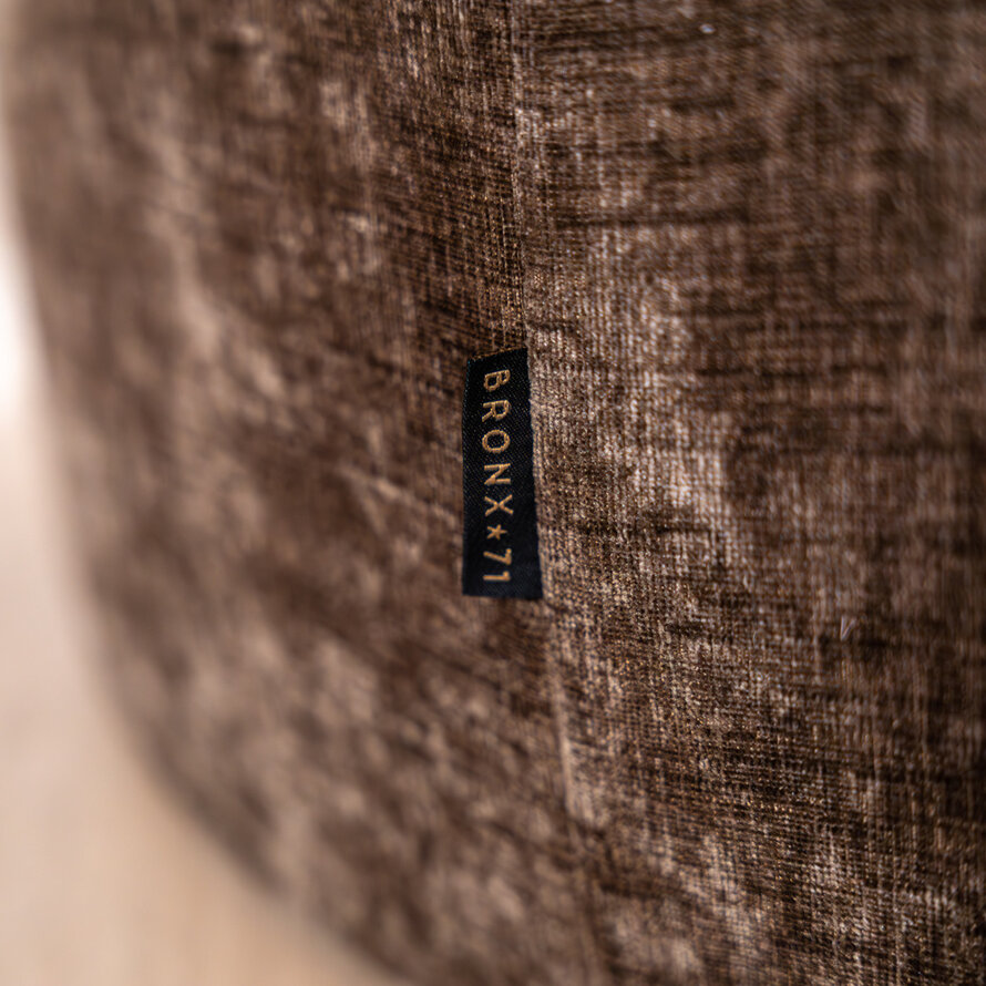 Poef Elle rond chenille mocha ø100 cm