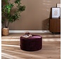 Poef Elle rond chenille paars ø70 cm