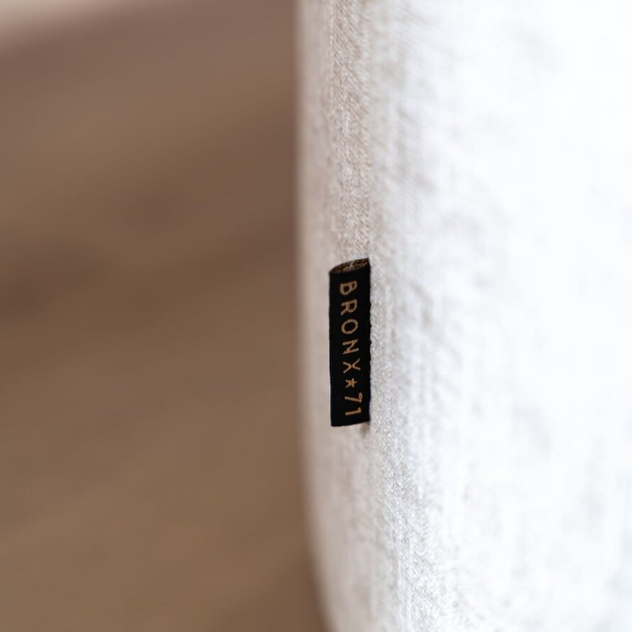 Poef Elle rond chenille sand ø70 cm