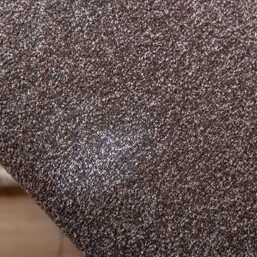 Fauteuil Maine bouclé bruin/grijs