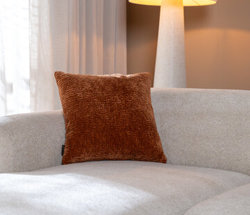 Bronx71 Sierkussen Day chenille terracotta 45 x 45