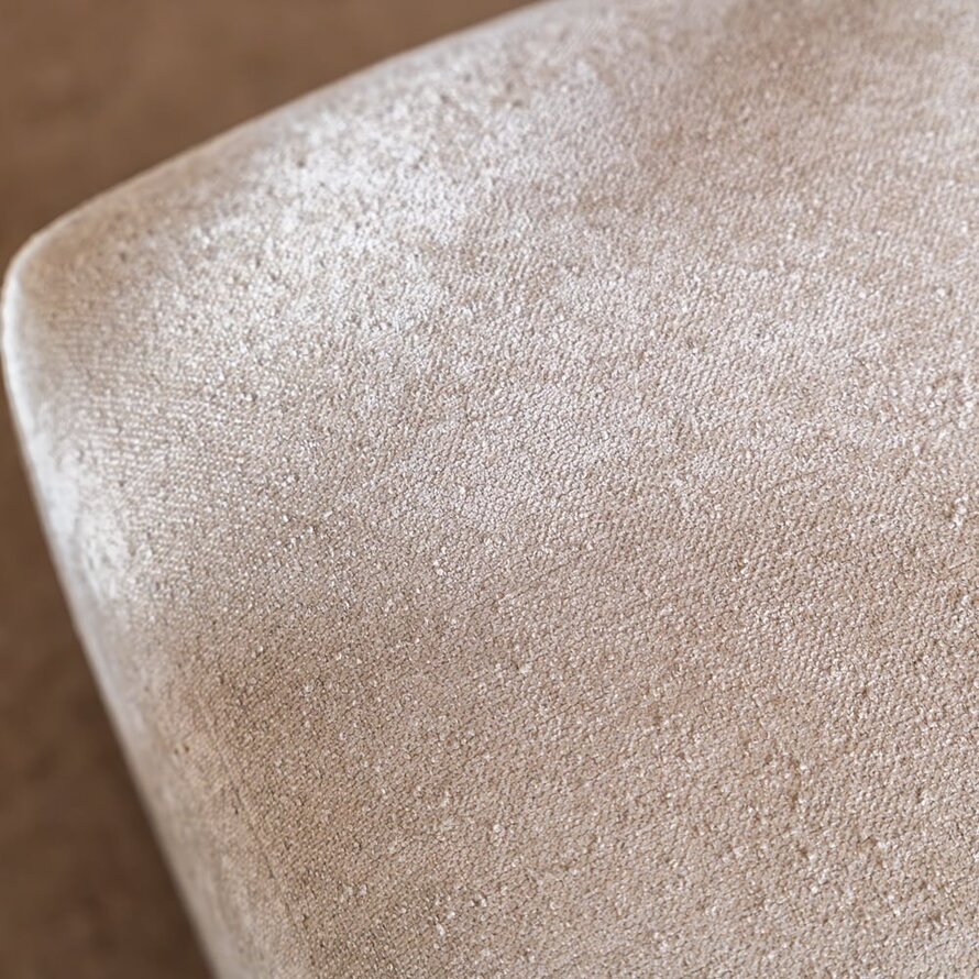 Hocker Maine chenille beige