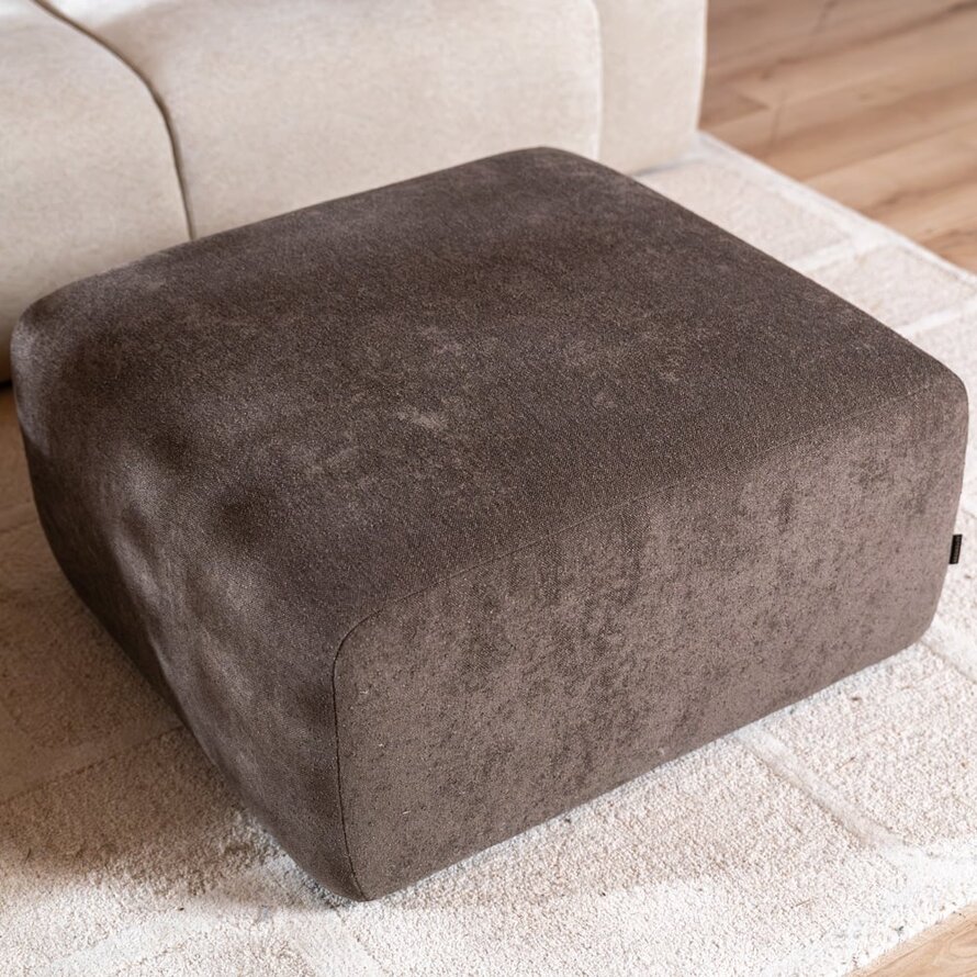 Hocker Maine chenille bruin