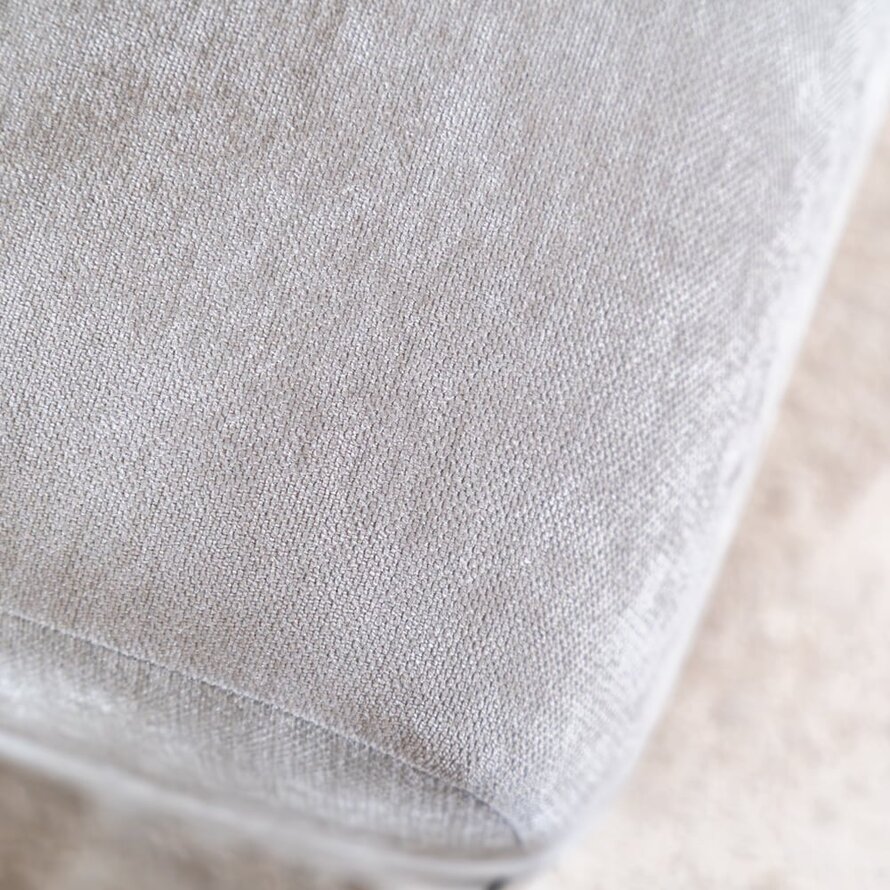 Hocker Maine gemêleerde stof taupe