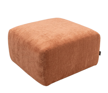 Bronx71 Hocker Maine gemêleerde stof terracotta