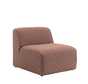 Fauteuil Maine bouclé rood/roze