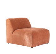 Bronx71 Fauteuil Maine gemêleerde stof terracotta