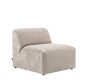 Fauteuil Maine gemêleerde stof taupe