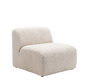 Fauteuil Maine bouclé off white