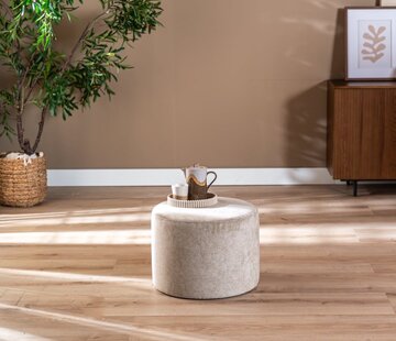 Bronx71 Poef/hocker Myles taupe polyester