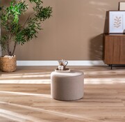 Bronx71 Poef/hocker Hilda taupe polyester