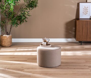 Bronx71 Poef/hocker Hilda taupe polyester