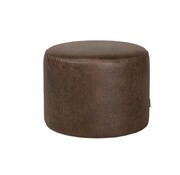 Bronx71 Poef/Hocker Kyla bruin eco-leer