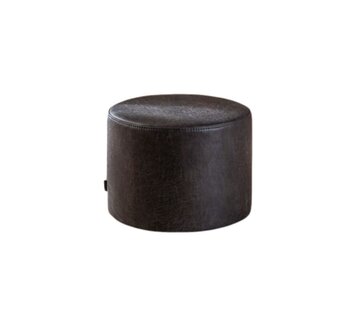 Bronx71 Poef/Hocker Kyla antraciet eco-leer