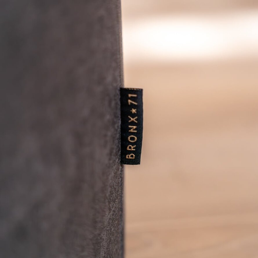 Poef/Hocker Kyla antraciet eco-leer