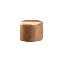 Poef/Hocker Kyla beige eco-leer