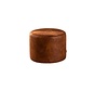 Poef/Hocker Kyla cognac eco-leer