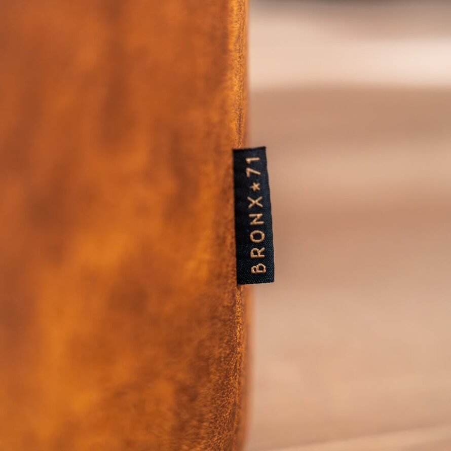 Poef/Hocker Kyla cognac eco-leer