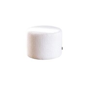 Bronx71 Poef/Hocker Nora wit bouclé