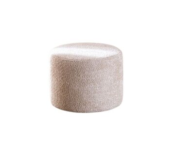 Bronx71 Poef/Hocker Nora taupe bouclé