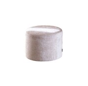 Bronx71 Poef/hocker Juna wit/beige chenille stof